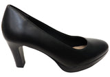 Tamaris Angela Womens Platform Leather Court Shoes Heels