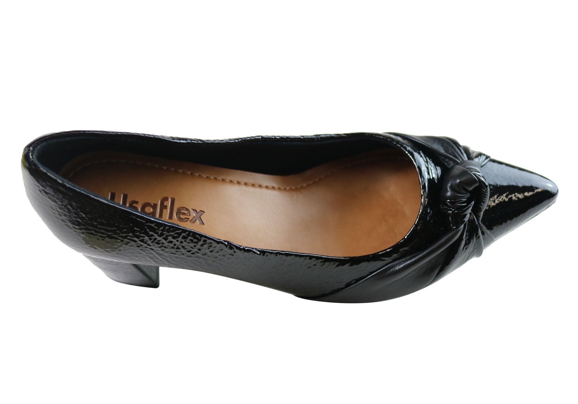 Usaflex Sadie Womens Mid Heel Leather Shoes Made In Brazil