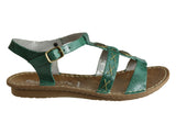 Andacco Madisson Womens Comfort Flat Leather Sandals Made In Brazil