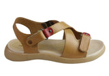 Pegada Ali Womens Comfort Adjustable Leather Sandals Made In Brazil