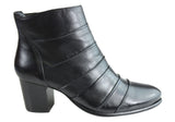 Villione Monica Womens Comfortable Leather Ankle Boots Made In Brazil