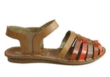 Andacco Eldro Womens Comfortable Flat Leather Sandals Made In Brazil