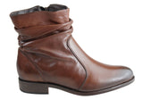 Villione Jean Womens Comfortable Leather Ankle Boots Made In Brazil