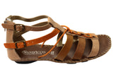 Andacco Romio Womens Comfortable Leather Sandals Made In Brazil