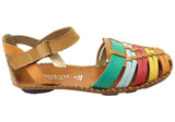 Andacco Olandie Womens Comfort Brazilian Closed Toe Leather Sandals