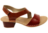 Andacco Amber Womens Comfortable Brazilian Leather Low Heel Sandals