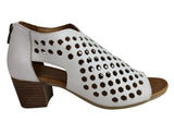 Orizonte Kadi Womens European Comfortable Leather Mid Heel Sandals