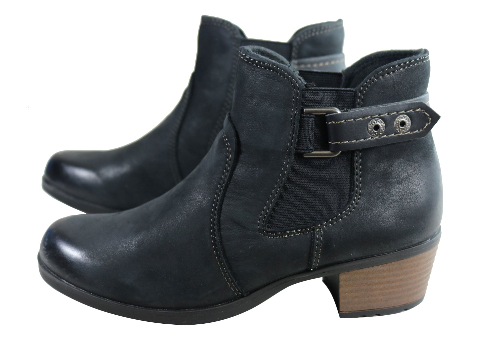 Planet Shoes Tipton Womens Comfy Leather Ankle Boots With Arch Support