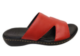Via Paula Simona Womens Brazilian Comfortable Leather Slides Sandals