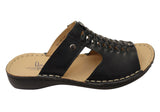 Levecomfort Delia Womens Brazilian Comfortable Leather Slides Sandals