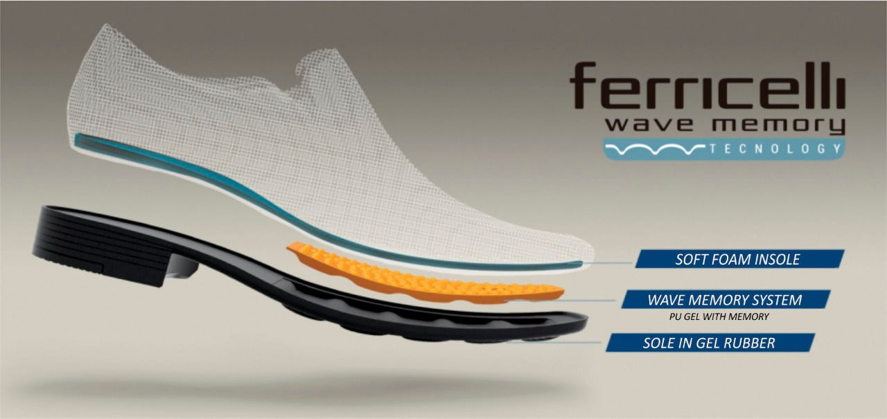 Ferricelli Craig Mens Wave Memory Comfort Technology Dress Shoes