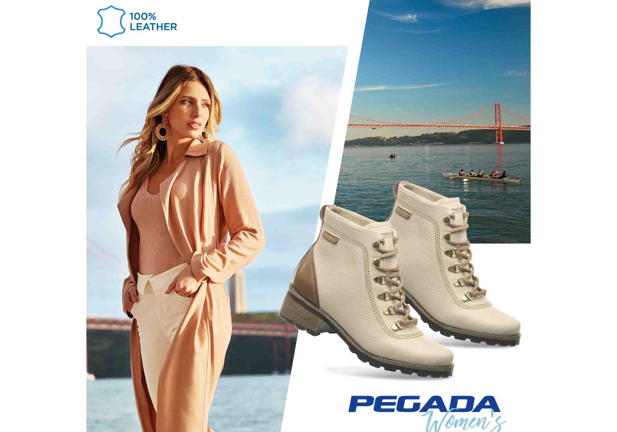 Pegada Toronto Womens Comfortable Leather Ankle Boots Made In Brazil