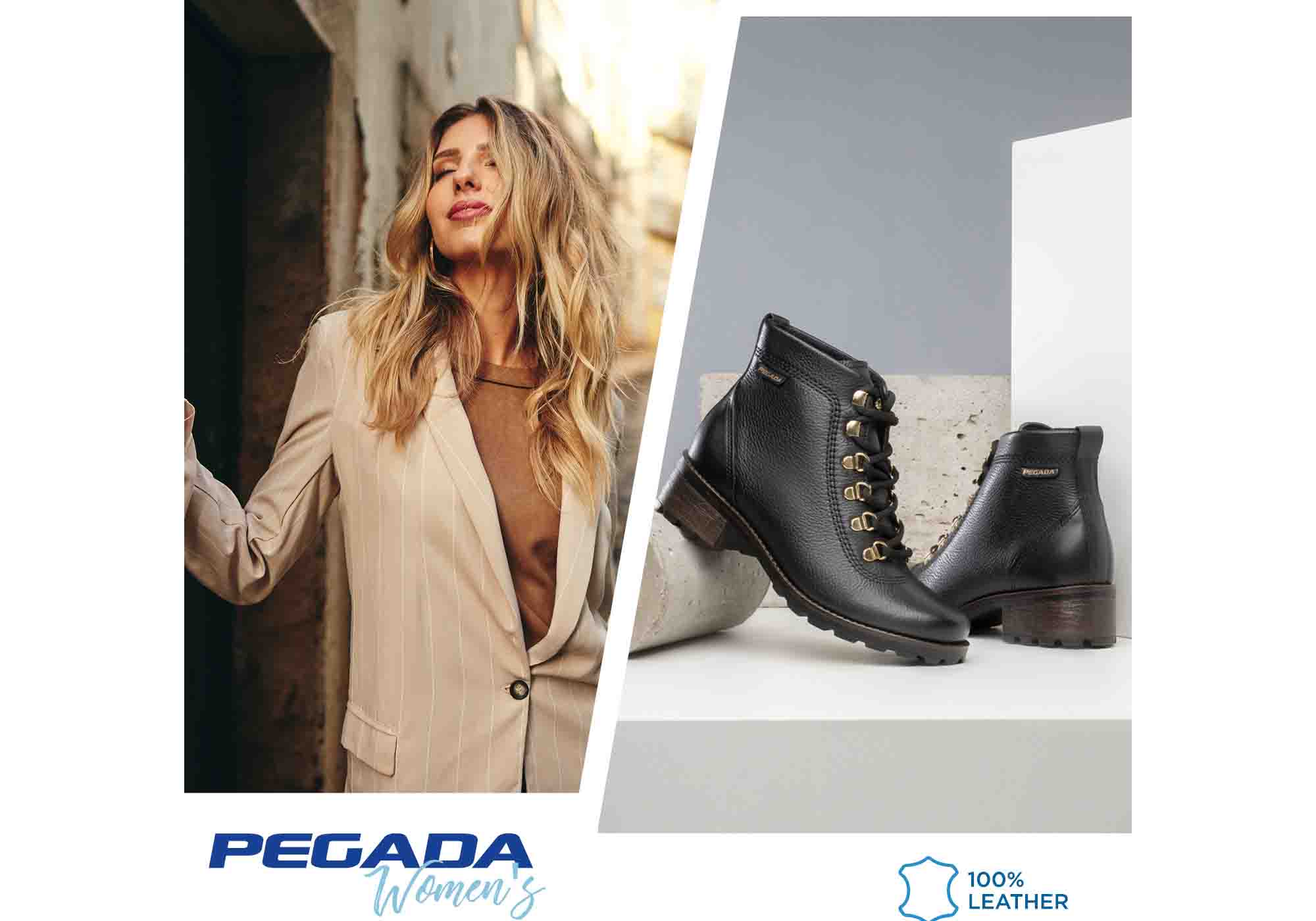 Pegada Toronto Womens Comfortable Leather Ankle Boots Made In Brazil