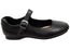 Comfortiva Kaylee Womens Leather Wide Fit Comfortable Mary Jane Shoes