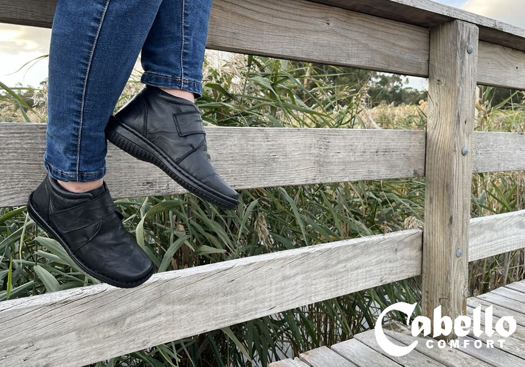 Cabello Comfort 5240-27 Womens Wide Fit Comfortable Leather Boots