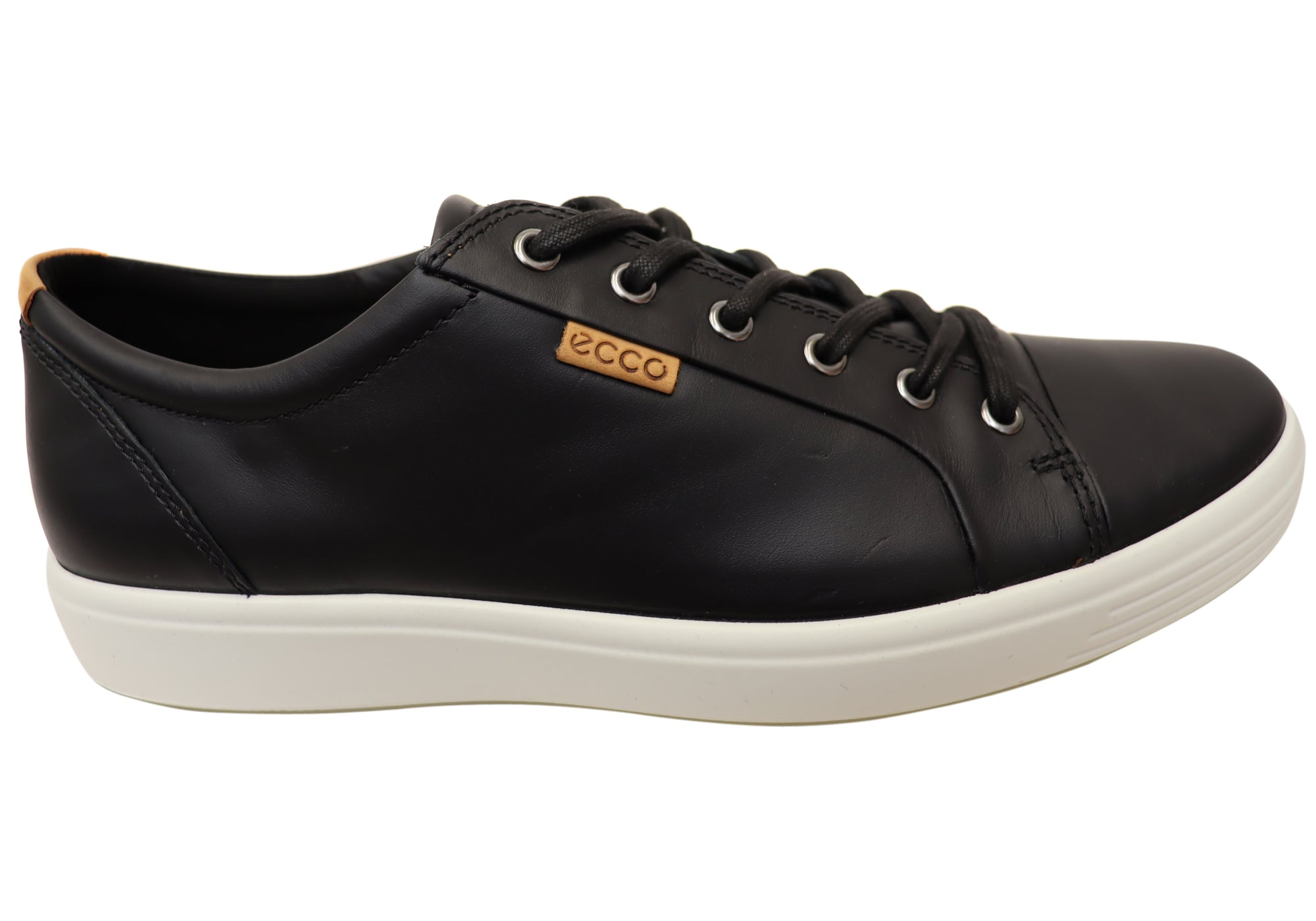 ECCO Mens Soft Leather Casual Sneakers Shoes – Brand House Direct