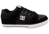 DC Shoes Mens Pure Comfortable Leather Shoes Black Black White