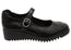 Comfortiva Debbie Womens Leather Wide Fit Wedge Mary Jane Shoes