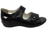 Cabello Comfort RE3422 Womens Leather Sandals With Adjustable Straps