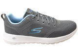 Skechers Womens GO Walk Joy Violet Comfortable Shoes Grey Blue