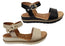 Tamaris Dinah Womens Comfortable Leather Low Wedge Sandals