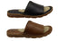 Born Playa II Womens Cushioned Comfort Footbed Leather Slides Sandals