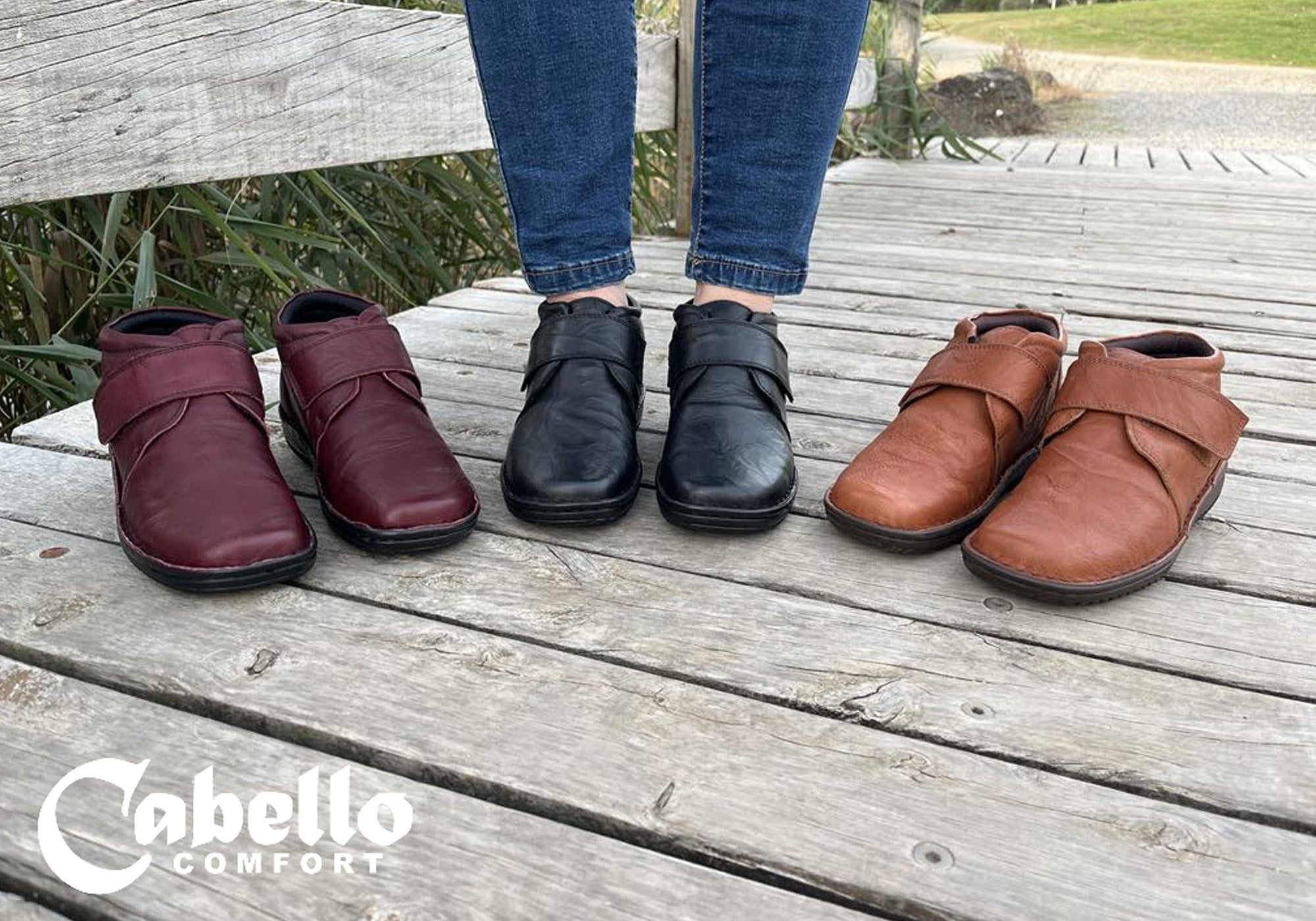 Cabello Comfort 5240-27 Womens Wide Fit Comfortable Leather Boots