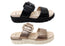 Caprice Adrinnar Womens Comfort Extra Wide Fit Leather Slide Sandals