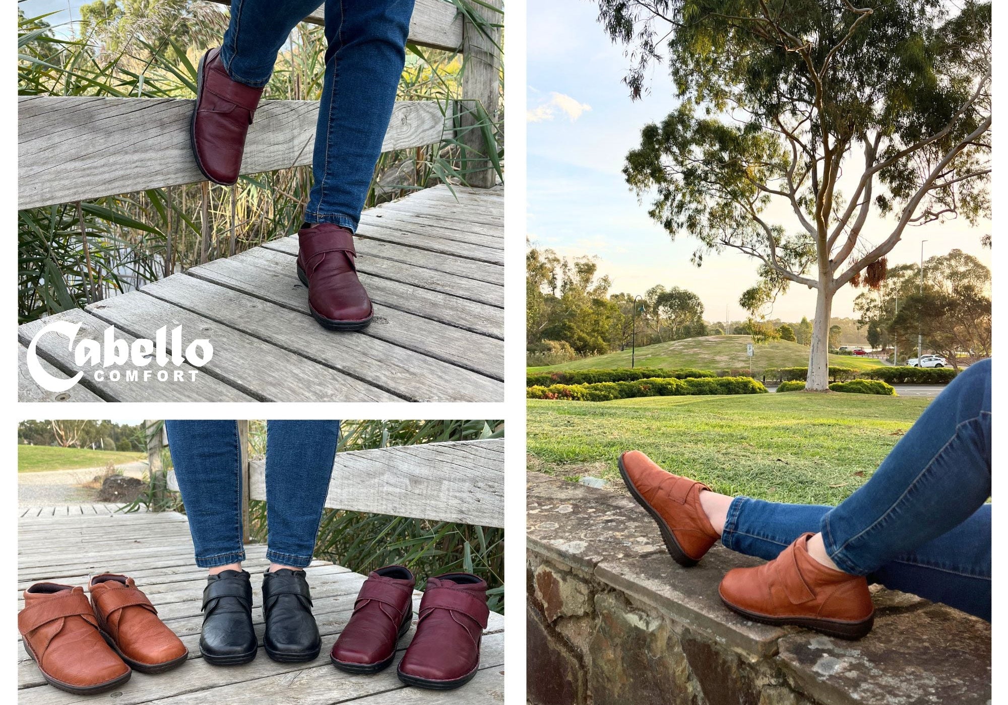 Cabello Comfort 5240-27 Womens Wide Fit Comfortable Leather Boots