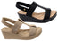 Comfortflex Senna Womens Cushioned Comfort Footbed Wedge Sandals