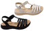 Comfortflex Winslet Womens Leather Sandals With Comfortable Footbed