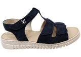 Caprice Abigail Womens Comfortable Wide Fit Leather Sandals