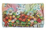 Modapelle Womens Leather Hand Painted Wallet 2193