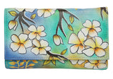 Modapelle Womens Leather Hand Painted Wallet 2193