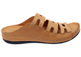 Orizonte Vividadventure Womens Comfort European Leather Slides Sandals