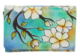 Modapelle Womens Leather Hand Painted Wallet 3190