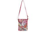 Modapelle Womens Leather Hand Painted Shoulder Cross Body Bag 3191