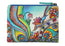 Modapelle Womens Leather Hand Painted Wallet 3238