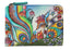 Modapelle Womens Leather Hand Painted Wallet 3238