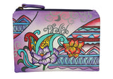 Modapelle Womens Leather Hand Painted Wallet 3238