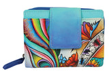 Modapelle Womens Leather Hand Painted Wallet 3239