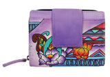 Modapelle Womens Leather Hand Painted Wallet 3239