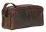 Modapelle Mens Leather Toiletry Bag With Retractable Handle Style 3921