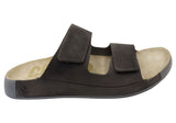 ECCO Cozmo Mens Comfortable Leather Slides Sandals