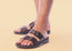 Pegada Lancester Mens Leather Comfortable Slide Sandals Made In Brazil