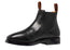 Mustang Mens Signature Pull Up Black Leather Boots