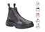 KingGee Mens Claret Flinders Leather Steel Cap Gusset Work Boots