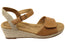 Scholl Orthaheel Melissa Womens Comfortable Wedge Espadrille Sandals