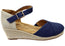 Scholl Orthaheel Maya Womens Comfortable Wedge Espadrille Shoes