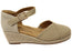 Scholl Orthaheel Maya Womens Comfortable Wedge Espadrille Shoes